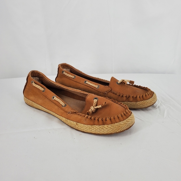 UGG Shoes - UGG Women's Chivon Nubuck Leather Flat - Tan/Brown 8.5